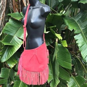 Camilla and Marc Fringed suede Cross body